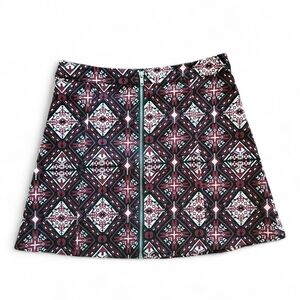 Divided Zipper Front Skirt